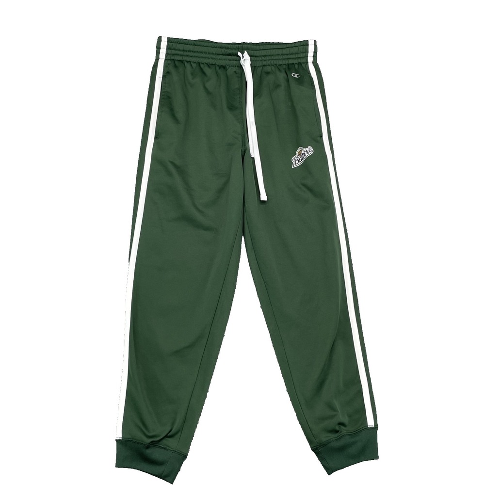 Vintage Champion Jogger Pants Mens Medium Green Sportswear Academia Beavers Team